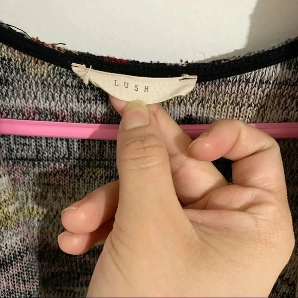 Lush Bohemian sweater cardigan Size S - Picture 3 of 7